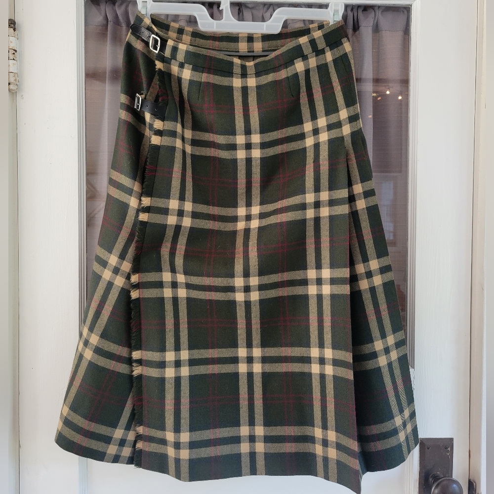 Kinloch Anderson Glenlivet Scotland wool kilt wrap skirt plaid